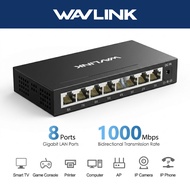 WAVLINK 8 Port Gigabit Ethernet Switch, 10/100/1000Mbps Unmanaged Network Splitter, 16Gbps Switching