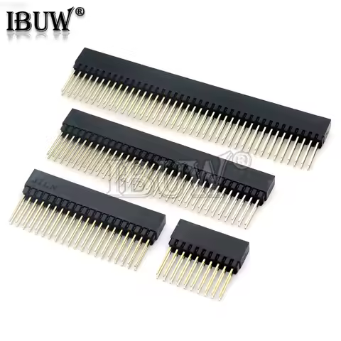 2.54mm 2x10P/16P/20P/25P/32P/40 Pin Female Stacking Header Connector Dual Row 2x20P PC104 For Raspbe