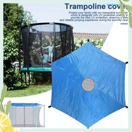 [Aus]6/8/10/12/14-Foot Trampoline Sunshade Cover UV Resistant Waterproof Oxford Cloth Universal 6 Poles Trampoline Canopy Sun Protection Rainproof Tent Cover