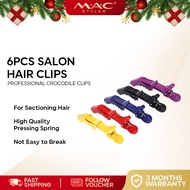 6pcs Salon Professional Tools - Crocodile Clip