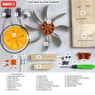 WATER TURBINE TURBINE AIR KINCIR AIR GENERATOR AIR EDUKASI GENERATOR