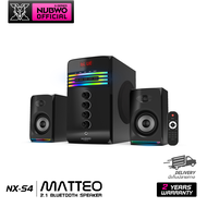 ลำโพงพร้อมซับวูฟเฟอร์ Nubwo NX-S4 MATTEO Speaker ไฟ RGB เบสแน่น คมชัด ปรับไฟได้ 6 โหมด สินค้ารับประก
