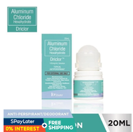 DRICLOR Aluminum Chloride Hexahydrate Topical Antiperspirant 20ml