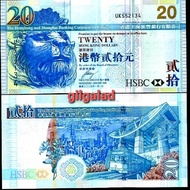 HONGKONG 20 DOLLAR 2009 HSBC UANG ASING GRESS