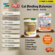 [5 LITER] Timeless Modern Beige Sheen & Matt SKK Paint MCI Paint for Interior Wall Cat Dinding Dalam