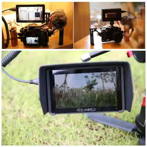 FEELWORLD F6 PLUS V2 6 Inch Camera 1920x1080 Video Focus Assist Support 4K DSLR Field Monitor 3D LUT