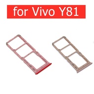 for vivo Y81 1803 1801 V1732A Card Tray Holder Micro SIM Nano SIM SD Card Card Slot Adapter Holder for vivo Y81 Repair Spare Parts