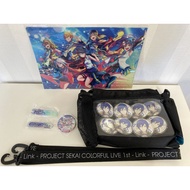 Project SEKAI COLORFUL STAGE Live 1st Link  Concert exclusive Ita Bag, clear file folder, tin badge,keychain KAITO[Authentic Japanese Products]