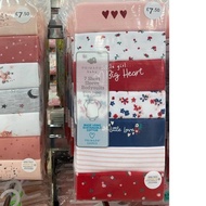 Heart Print 7 Pack Bodysuit