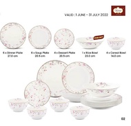 Vantage Pink Strawberry Blossom 20Pcs Dinner Set