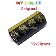 1pcs Original 80V 15000uF JCCON Black Gold Audio amplifier filter capacitor 15000UF 80V 35x70mm New 