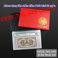 [Genuine] Pmg Mini Grading Money Album includes 20 transparent drying leaves to hold 20 sheets