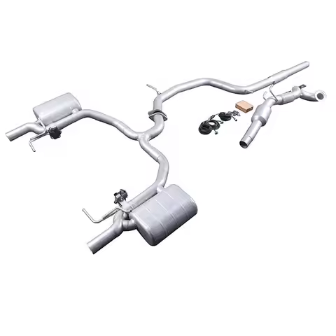 GFC catback exhaust muffler for VW Passat B6 B7 B8 1.4T 1.8T 2.0T Car electric valve exhaust system 