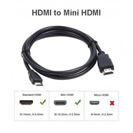 Aa HDMI to mini cable 1.5 meters mini hdmi to hdmi cable/ 1.5 meters MTECH