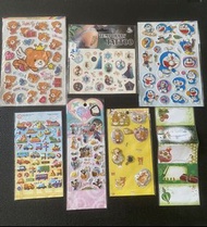 卡通人物貼紙套裝 (Doraemon, Frozen, Bear, Mickey)