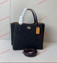 Coach 蔻馳 CR708菜籃子，牛仔香布雷 菜籃子三個隔層，#尺寸242010
