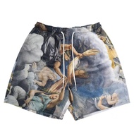 KINETIC "Angel" Men's Sports Shorts Mesh Oversized Quick Dry Breathable Fitness Running Shorts Retro