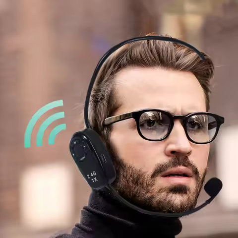 1Set TT123 2.4G Headset Wireless Microphone Transmitter Universal Teaching Amplifier Audio Earhook M