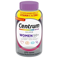 Centrum Silver 275 เม็ด วิตามินรวมสำหรับผู้หญิง อายุ 50+ อาหารเสริมหลายชนิด Women Multivitamin 275 T