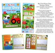 Reusable Vinyl Sticker My First Busy day Sticker Book