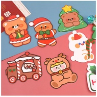 Cartoon Cute Christmas Candy Cards  Children's Christmas Lollipop Card Diy Message Decorative Greeting Cards Christmas Gift