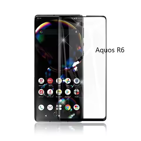 9H Tempered Glass for Sharp Aquos R6 r6 Screen Protector for AQUOS R6 3D Curved Edge Full Cover Glas