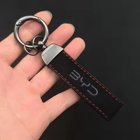 New Men Women Suede Leather Luxury Keyring BYD Keychain For BYD Seal F3 Atto 3 Tang Qin Han Song Plu