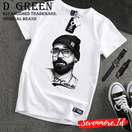 D`GREEN Tshirt PUTIH Pria Wanita Motif OLDMAN / Baju Wanita / Kaos Distro pria