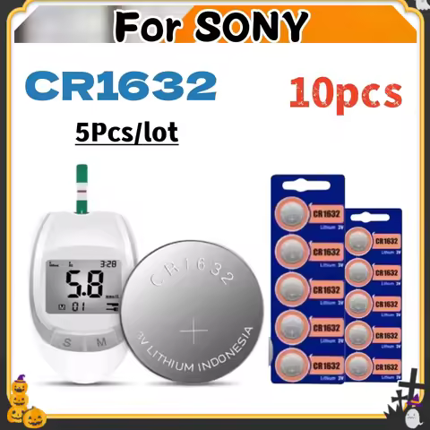10pcs For SONY CR1632 Batteries CR 1632 DL1632 BR1632 LM1632 ECR1632 Lithium Battery For Watch Remot