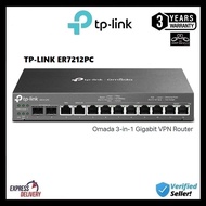 TP-LINK ER7212PC OMADA GIGABIT VPN ROUTER WITH POE+ PORTS AND CONTROLLER ABILITY ER7212PC