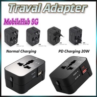 Universal Compact Travel Adapter Wall Plug with USB PD | With Type-C Ports
