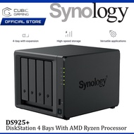 SYNOLOGY DS925+ NAS DISKSTATION 4 BAYS WITH 2 BUILT-IN 2.5GbE PORTS / DATA BACKUP HOME CLOUD NAS STO