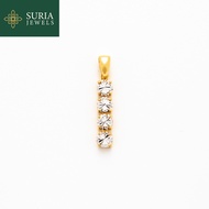 SURIA JEWELS | 2C Loket Diamond Cut Pendant (EMAS 916/22K)