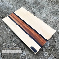 WHITE Edge Cutting Board | Wooden Cutting Board