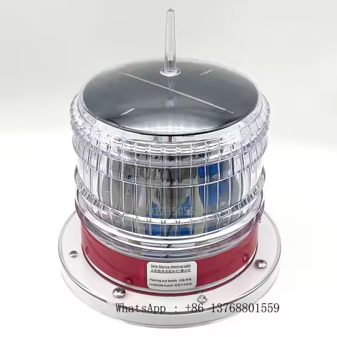 Waterproof Light Control Solar Aviation Obstruction Beacon Light LED Airport Marine Warning Light