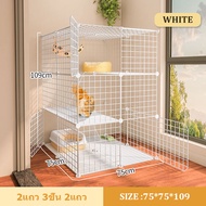 กรงแมวขนาดใหญ่ คอกน้องแมว คอกกรงสัตว์เลี้ยง DIY คอกกรงแมวและสุนัข คอกสัตว์เลี้ยง กรงหมา ประกอบง่าย ท