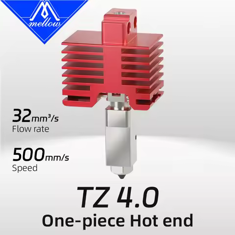 Mellow TZ4.0 Premium Hotend For Bambu Lab X1/P1P/P1S Upgrade 3D Printer: High-Flow Hardened Steel No