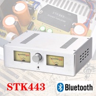 BRZHIFI STK443 Bluetooth 5.0 Retro HIFI Dual Head Amplifier 25W * 2