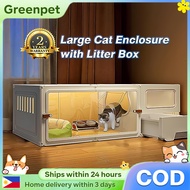 Cat Cage with Litter Box 4 Tier Modular Cage for Cat Large Pet Villa With Wheel Cage For Cat