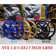 ENKEI NVX155 AEROX155 ENKEI A5 522 Sport Rim 17inch 1.6/1.6  SP522 MODEL (BLACK /BLUE /GOLD) NVX 17INCH SPORT RIM