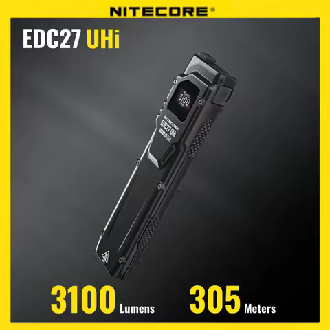 EDC27 Tactical Flashlight Original NITECORE UHi3100 Lumens USB-C Recharageble With OLED water proof 