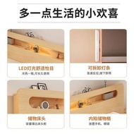 Mi 1.5 Single Bed Frame Solid Wood Bed Household Rental Room Economical Type 1.2m Simple Double Bed 