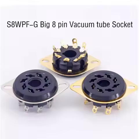 4PCS 8pin Vacuum Tube Socket For CV181 5881 6SN7 KT88 EL34 6550 6SL7 KT66 6CA7 5AR4 Amplifier Gildin