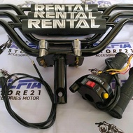 Paketan stang motor Protaper Plus Gas spontan daytona custom model trail dan dudukan adaptor untuk s