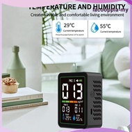 [LacooppiaMY] Rechargeable Multifunctional Indoor Air Quality Monitor, PM2.5 PM10 PM1.0 Meter for Ho