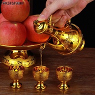 TPKSFSF98KF Golden Temple Cup, Decorative Vintage Tea Pot, Classic Ornament Household Wine Glasses