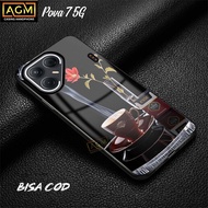 HP Softcase Tecno pova 7 5G - New Case Full Body / Full Cover casing Tecno povahp (CF Motif] - AGM C