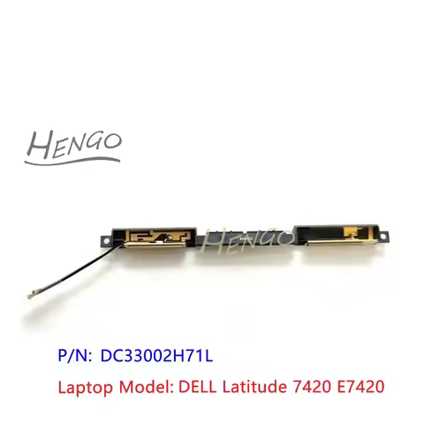 Black Original New For DELL Latitude 7420 E7420 WiFi Cable Antenna Line Connector DC33002H71L