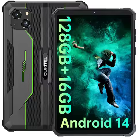 OUKITEL RT3 PRO 8-inch HD Rugged Tablet 13.9mm Ultra-Slim Profile IP68 &IP69K & MIL-STD-810H, 16(4+1