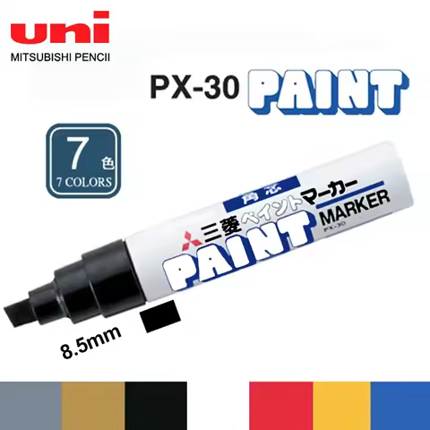 1pcs Japan UNI Paint Markers PX-30 8.5mm Waterproof Extra Thick Permanent Industrial Oil Based Marki